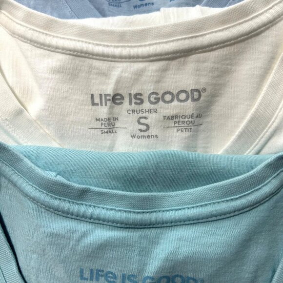 Life Is Good Womens  T-Shirts Bundle Of 4 Small V-Neck Casual Tops - Picture 6 of 7